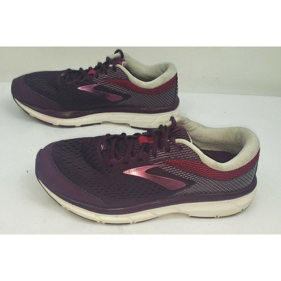 Brooks Dyad 10 Womens Size 9.5 B Purple Running Walking Athletic Shoes Sneakers - Picture 2 of 7